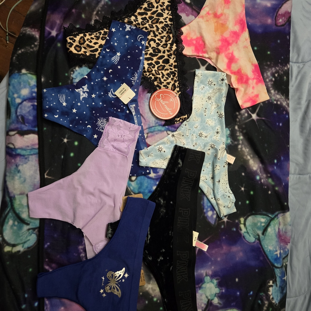 VS/PINK And Spendies Thoung Panty Bundle